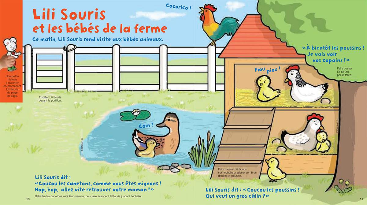 Téléchargez Lili Souris et les bébés de la ferme. Illustration : Anett Hardy