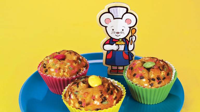 Les muffins de Lili Souris - recette pour enfant. Illustration : Anett Hardy