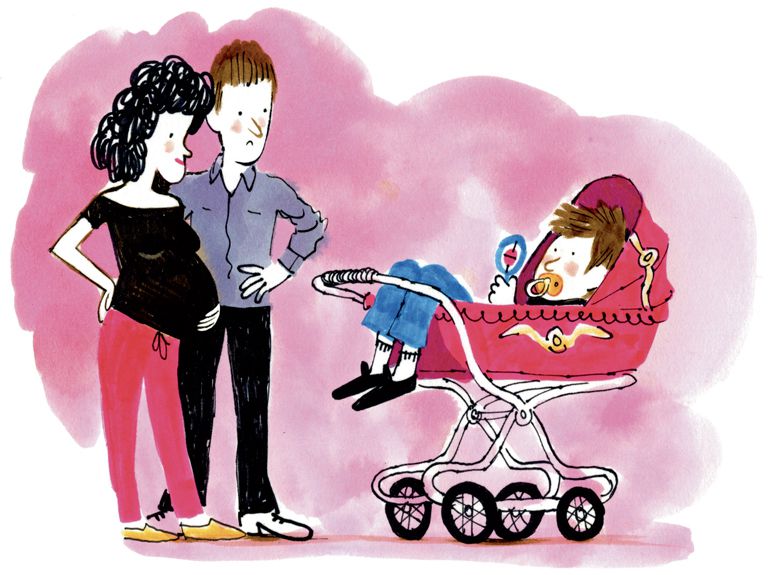 “Un nouveau bébé arrive”, supplément pour les parents du magazine Popi n°377, janvier 2018. Texte : Aziliz Claquin. Illustrations : Laurent Simon.