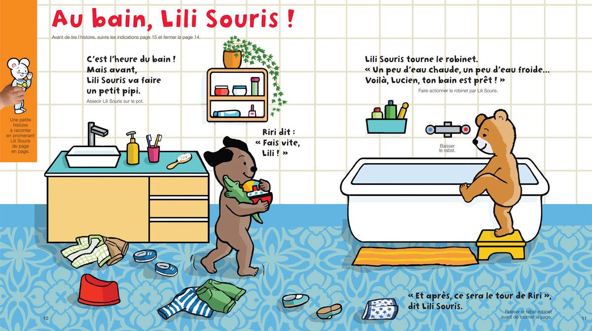 Téléchargez Lili Souris et le bain, Popi, n° 382, juin 2018 - Illustration : Anett Hardy