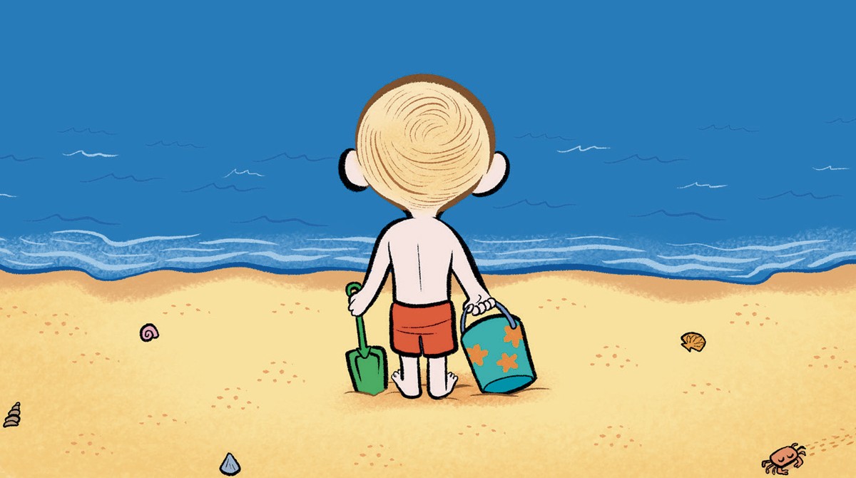 “Quand le tout-petit découvre la mer”, Popi n° 383, juillet 2018 - Texte : Joséphine Lebard. Illustrations : Laurel.