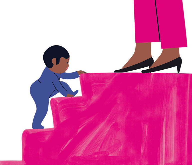 «L’esprit Montessori - “Faire seul, près de toi”», supplément pour les parents du magazine Popi, mars 2019. Texte : Anne Bideault. Illustrations : Séverine Assous.