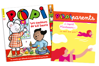 Popi n°391, mars 2019, et son supplément pour les parents.