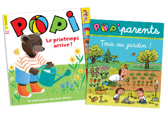 Popi n°392, avril 2019, et son supplément pour les parents.