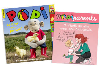 Popi n°393, mai 2019, et son supplément pour les parents.