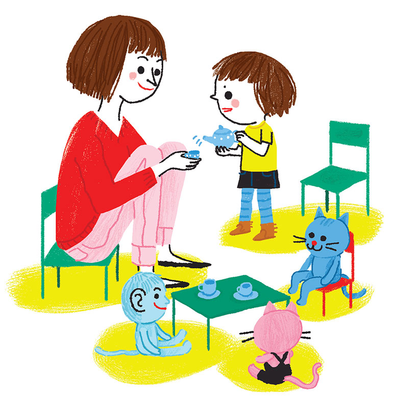 “Jouer, c'est grandir”, supplément pour les parents du magazine Popi n°399, novembre 2019. Texte : Anne Bideault. Illustrations : Charlotte Roederer.