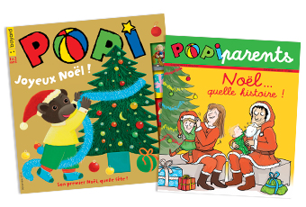 Couverture du magazine Popi n°400, décembre 2019, et son supplément pour les parents