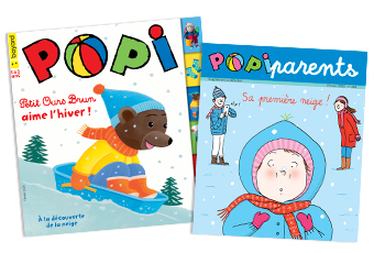 Couverture du magazine Popi n°402, février 2020, et son supplément pour les parents