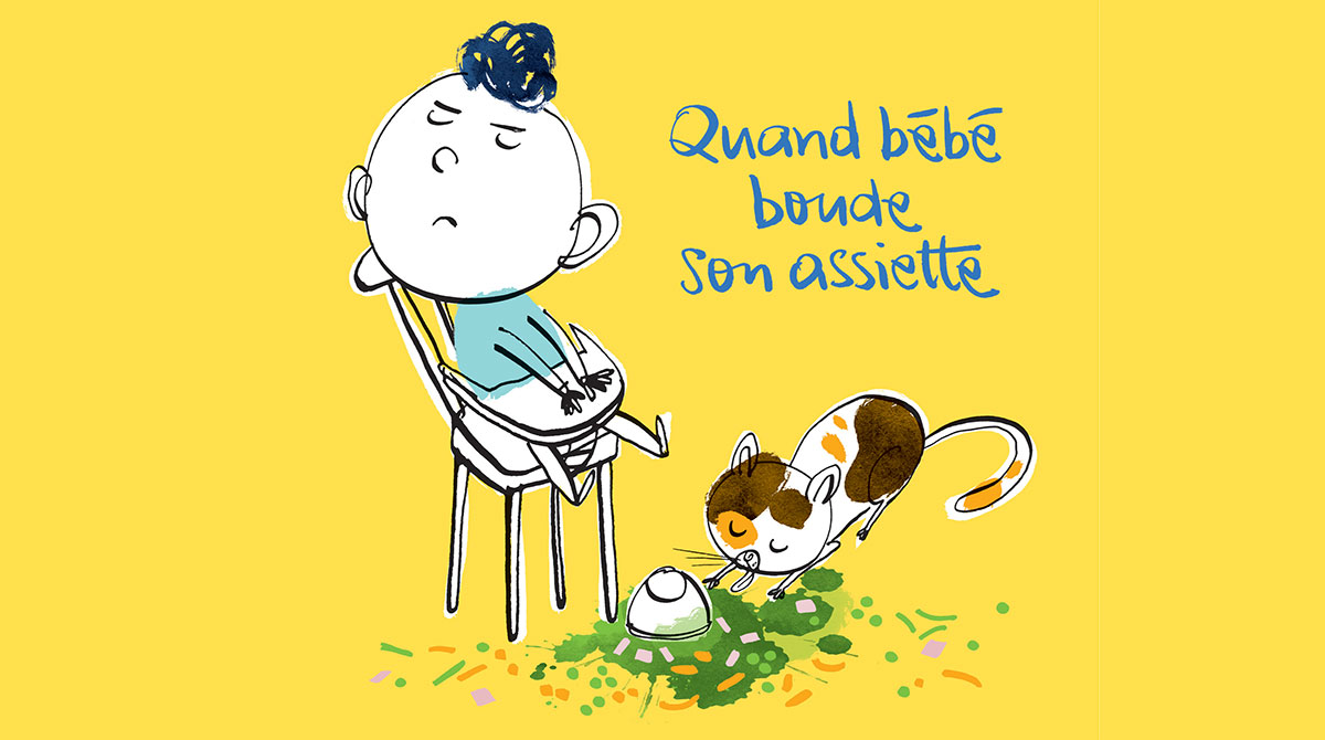 “Quand bébé boude son assiette”, Popi n°403, mars 2020. Texte : Anne Bideault. Illustrations : Jean-Louis Cornalba.