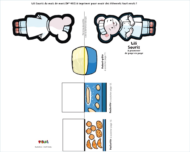 Téléchargez “Lili Souris à la boulangerie” - Popi, n°403, mars 2020
