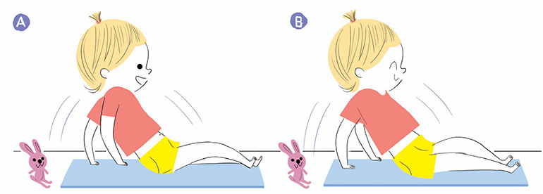  “Vive la gym avec son tout-petit ! La petite gym de l’été”, supplément pour les parents du magazine Popi n ̊408, août 2020. Texte : Lise Bilien. Illustrations : Sophie Bouxom. 