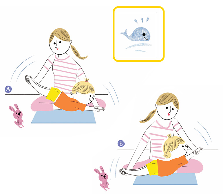  “Vive la gym avec son tout-petit ! La petite gym de l’été”, supplément pour les parents du magazine Popi n ̊408, août 2020. Texte : Lise Bilien. Illustrations : Sophie Bouxom. 