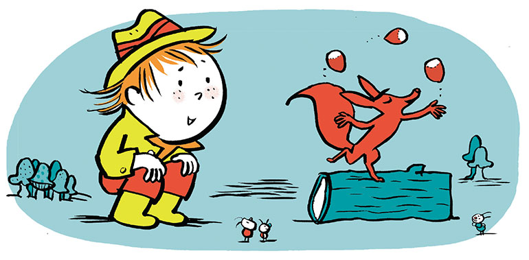 “Marcher avec un tout-petit”, supplément pour les parents du magazine Popi n°410, octobre 2020. Texte : Joséphine Lebard. Illustrations : Pascal Lemaître.