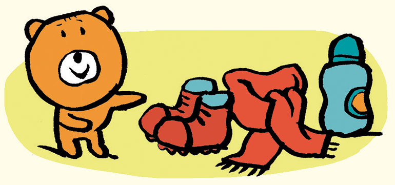 “Marcher avec un tout-petit”, supplément pour les parents du magazine Popi n°410, octobre 2020. Texte : Joséphine Lebard. Illustrations : Pascal Lemaître.
