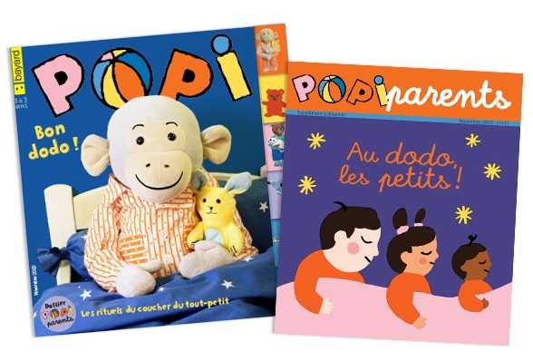 Couverture du magazine Popi n°411, novembre 2020, et son supplément pour les parents