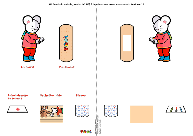 Téléchargez “Lili Souris soigne ses amis” - Popi, n°413, janvier 2021 - Illustrations : Anett Hardy