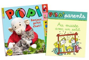 Couverture du magazine Popi n°415, mars 2021, et son supplément pour les parents