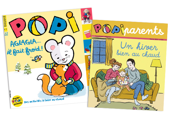 Couverture du magazine Popi n°426, février 2022 - Aglagla… il fait froid - et son supplément pour les parents