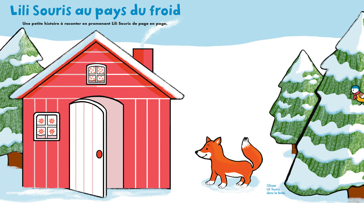 “Lili Souris au pays du froid” - Popi, n°426, février 2022 - Illustrations : Anett Hardy.