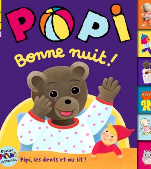 Couverture du magazine Popi n°435, novembre 2022 -Bonne nuit ! - Supplément pour les parents : Au lit ! Au lit ! Au lit !