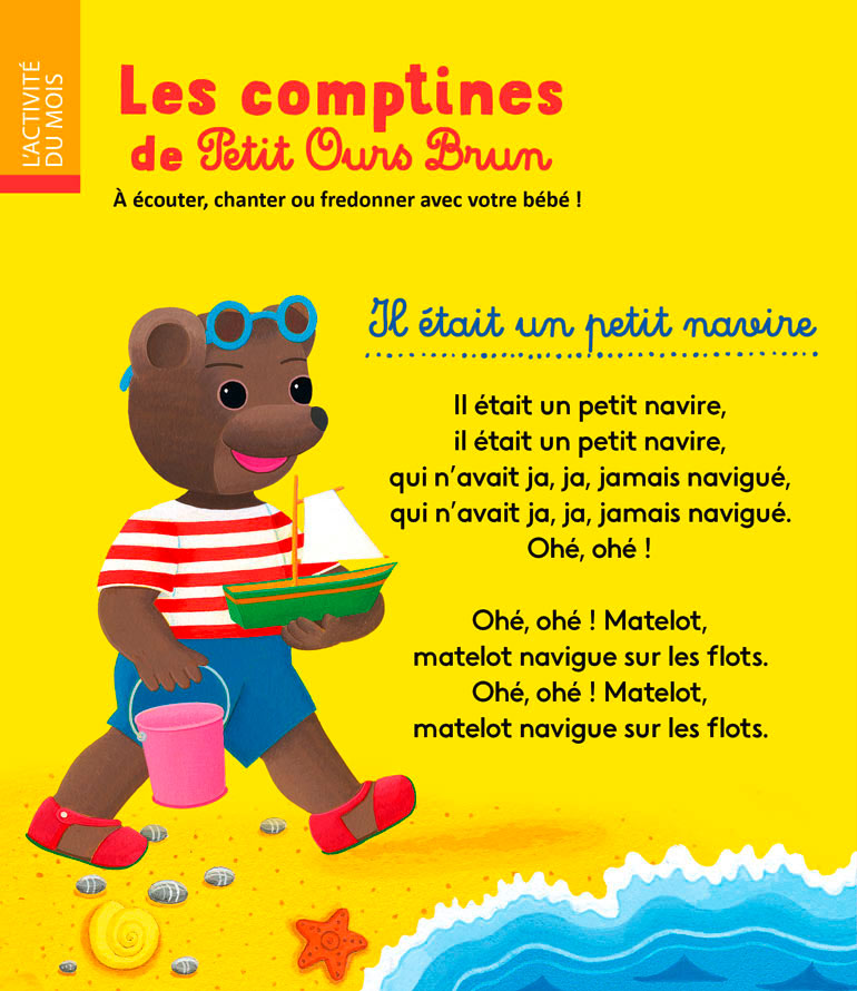 4 comptines de Petit Ours Brun - Popi