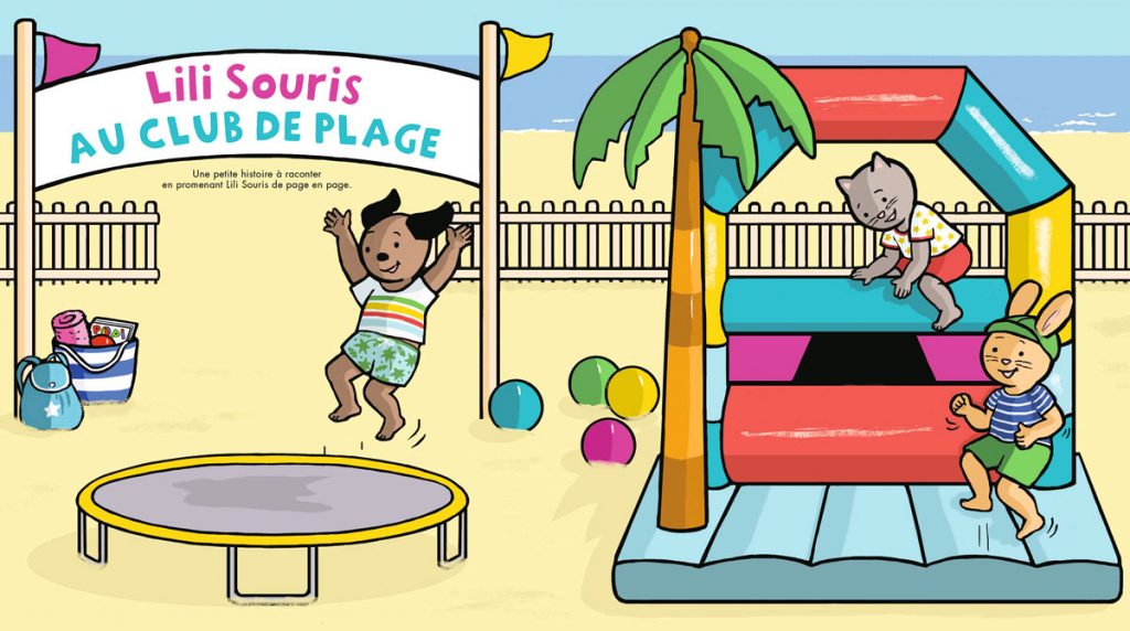 Téléchargez les éléments de “Lili Souris au club de plage” - Popi, n°444, août 2023 - Illustrations : Anett Hardy.