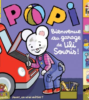 Couverture du magazine Popi n°450, février 2024 - Bienvenue au garage de Lili Souris !