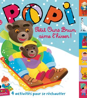 Couverture du magazine Popi n°462, février 2025. Chouette, c'est l'hiver !