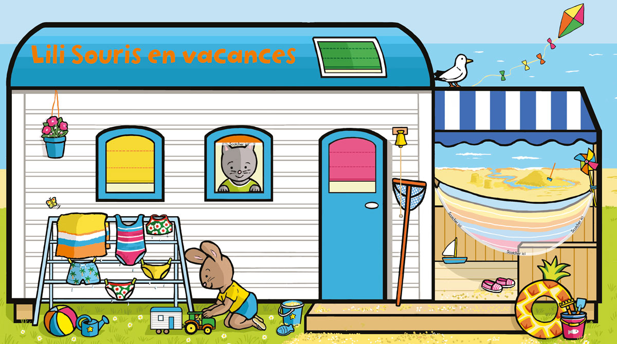 Téléchargez les éléments de “Lili Souris en vacances” - Popi, n°467, juillet 2025 - Illustrations : Anett Hardy.